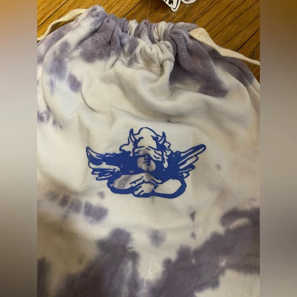 Boys Lie Tie-Dye Drawstring Bag with Angel Print